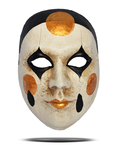 Карнавальная маска "Pierrot"